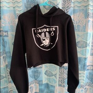 Raiders crop hoodie